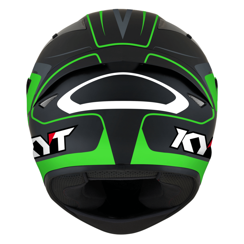 TT COURSE OVERTECH BLACK/GREEN Worldwide Shipping KYT Helmet